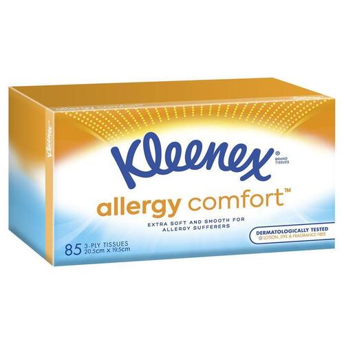 Kleenex Facial Tissues Allergy Comfort 85 Pack