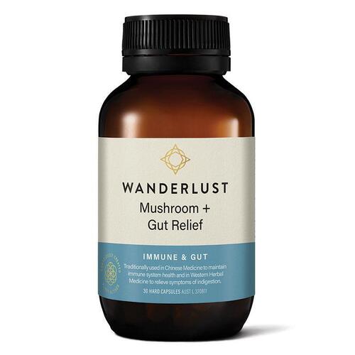 Wanderlust Mushroom + Gut Relief 30 Capsules