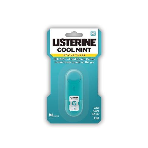 Listerine Pocketmist Oral Care Spray Cool Mint 7.7mL