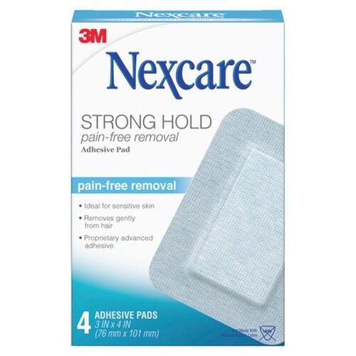 Nexcare Strong Hold Pain-Free Removal Adhesive Pads 4 Pack