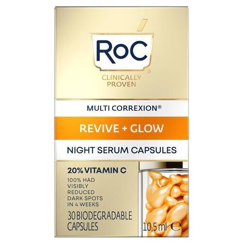 RoC Multi Correxion Revive & Glow Night Serum Capsules 30 Pieces