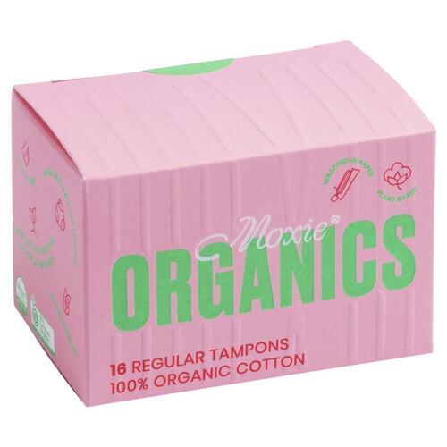 Moxie 100% Organic Cotton Tampons Regular 16 Pack