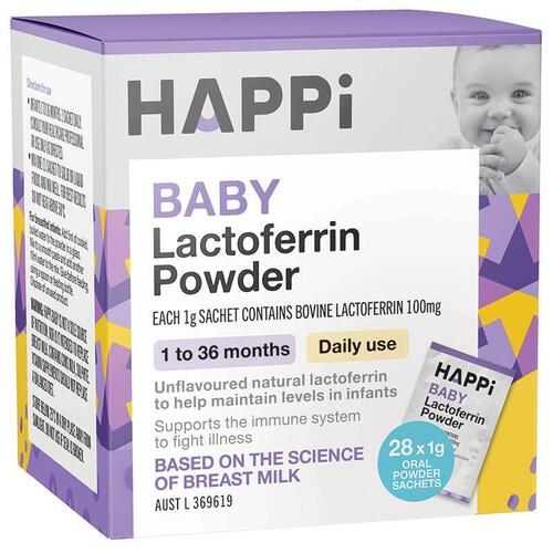 Happi Baby Lactoferrin Powder Sachets 28 x 1g