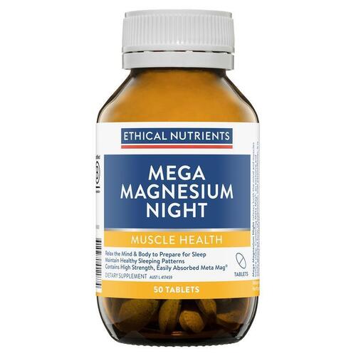 Ethical Nutrients Mega Magnesium Night 50 Tablets