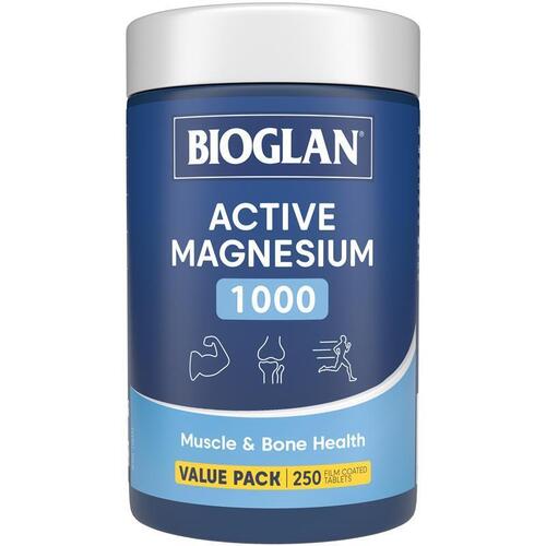 Bioglan Active Magnesium 250 Tablets Exclusive Size