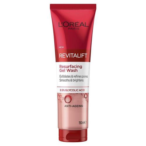 L'Oreal Paris Revitalift Resurfacing Glycolic Acid Gel Wash 150ml