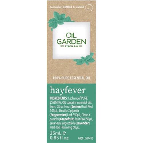 Oil Garden Essential Oil Hayfever 25ml