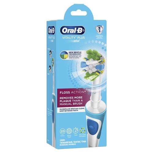 Oral B Vitality Plus Power Toothbrush Floss Action