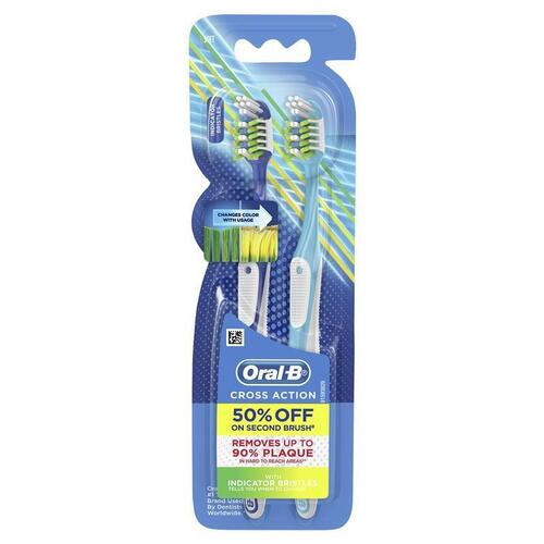 Oral B Toothbrush Cross Action Indicator 2 Pack