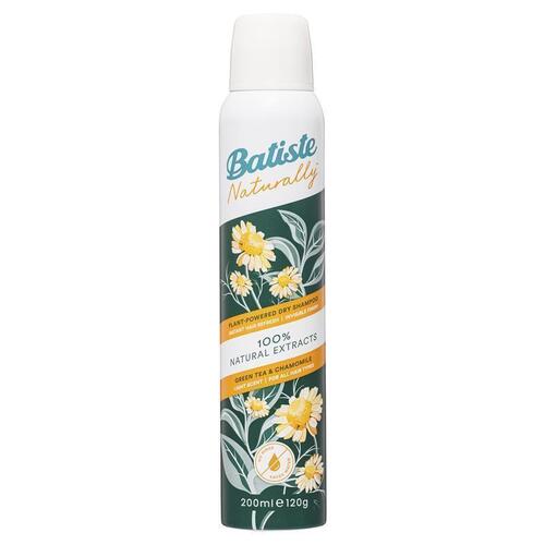 Batiste Naturally Green Tea & Chamomile Dry Shampoo 200ml