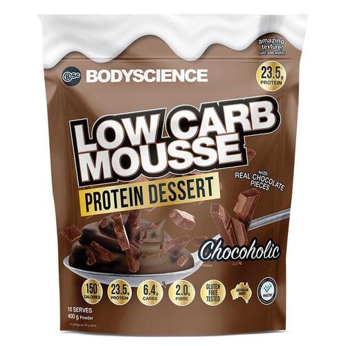 BSc Low Carb Mousse Protein Dessert Chocoholic 400g