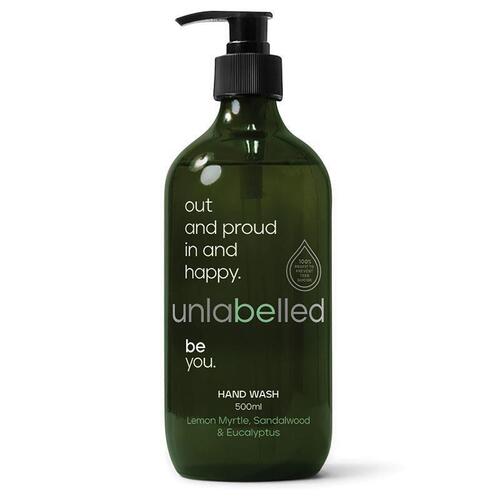 Unlabelled Lemon Myrtle Sandalwood & Eucalyptus Hand Wash 500ml