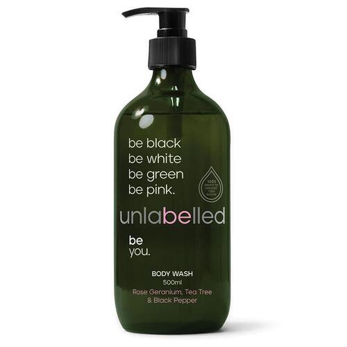 Unlabelled Rose Geranium Tea Tree & Black Pepper Body Wash 500ml