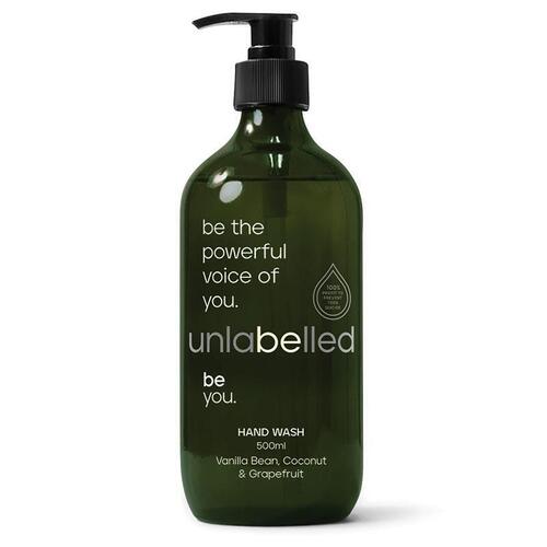 Unlabelled Vanilla Bean Coconut & Grapefruit Hand Wash 500ml