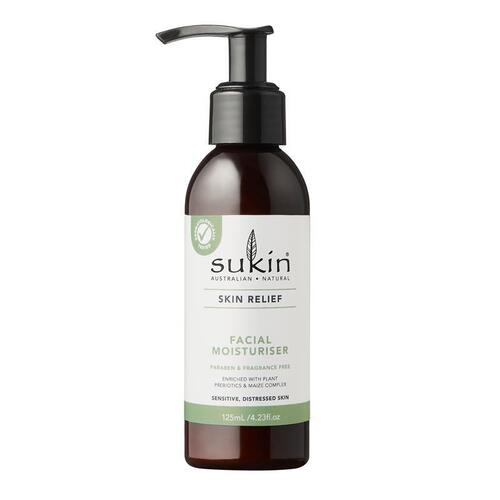 Sukin Skin Relief Facial Moisturiser 125ml Pump