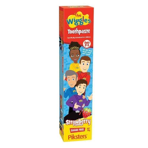 Piksters The Wiggles Toothpaste Sugar Free Strawberry Ages 2-5 96g