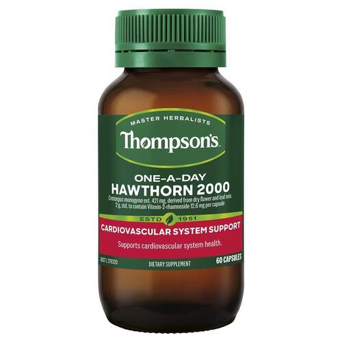 Thompson's One-A-Day Hawthorn 2000mg 60 Capsules