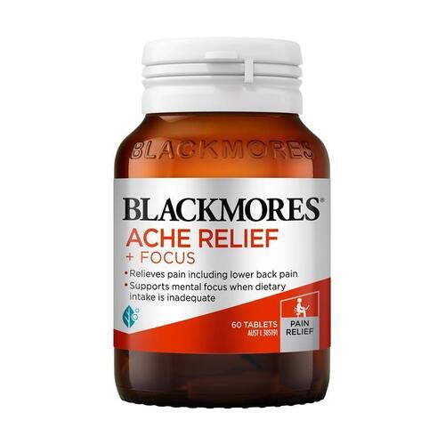 Blackmores Ache Relief + Focus 60 Tablets