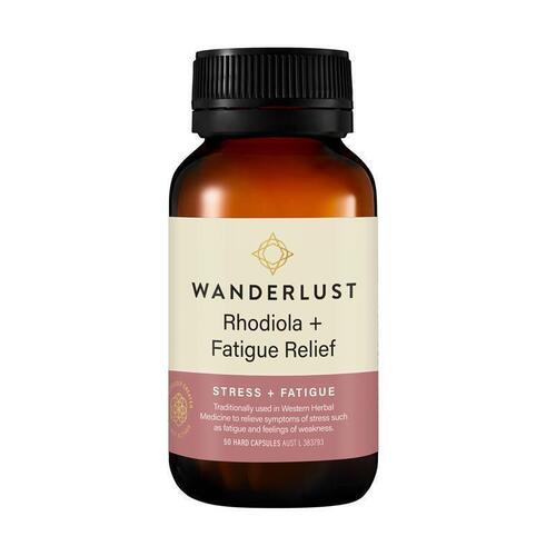 Wanderlust Rhodiola + Fatigue Relief 50 Capsules