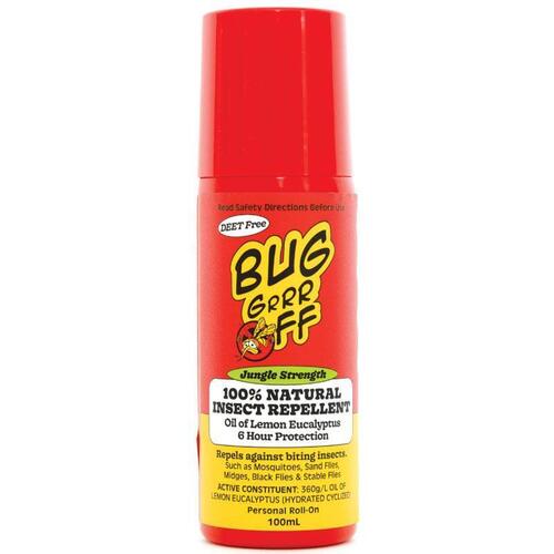 Bug-grrr OFF Jungle Strength Natural Insect Repellent Roll On 100ml