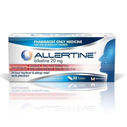 Allertine 20mg 30 Tablets (S3)