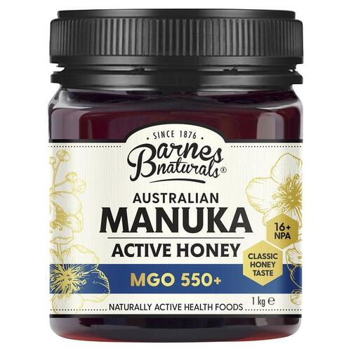 Barnes Naturals Australian Manuka Honey 1kg MGO 550+