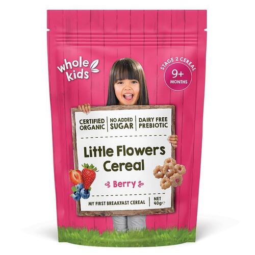 Whole Kids Organic Stage 2 Cereal Little Flowers Berry 40g