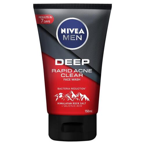 NIVEA MEN Face Wash Deep Rapid Acne Clear 150ml