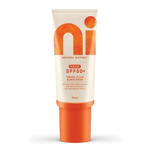 Natural Instinct Clean Tinted Fluid SPF 50 Sunscreen 70ml