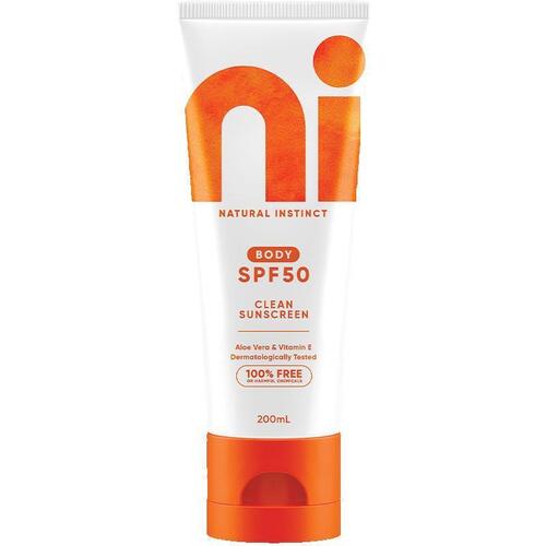 Natural Instinct Clean Body SPF 50 Sunscreen 200ml