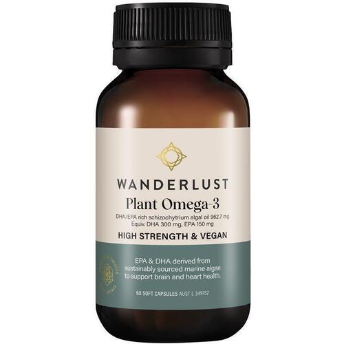 Wanderlust Plant Omega 3 60 Capsules