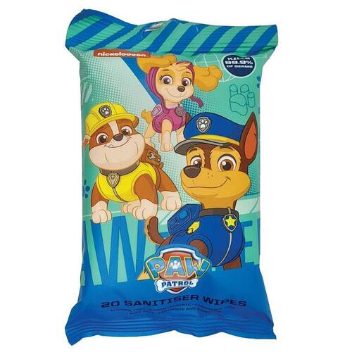 Paw Patrol Brights Antibacterial Wipes 20 Pack