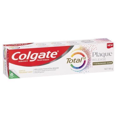 Colgate Toothpaste Total Plaque Release Gentle Fragrant Mint 95g