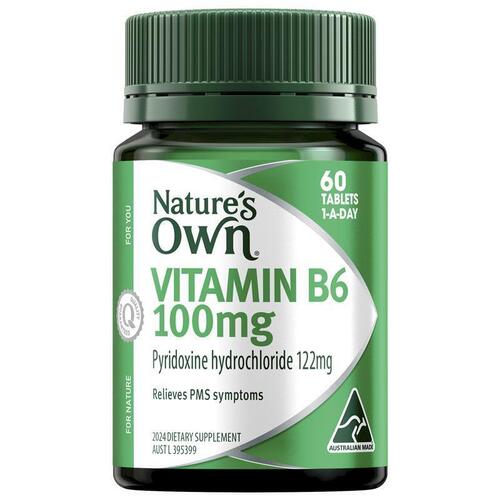 Natures Own Vitamin B6 100mg 60 Tablets