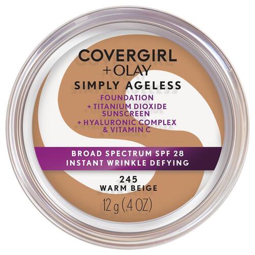 Covergirl Simply Ageless Wrinkle Defying Foundation 245 Warm Beige 12g