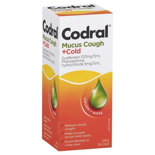 Codral Mucus Cough & Cold 200ml