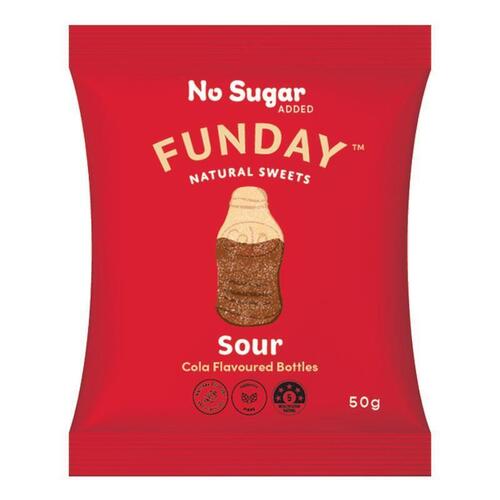 Funday Sour Cola Flavoured Bottles 50g