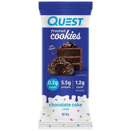 Quest Frosted Cookies Chocolate Cake Twin Pack 50g