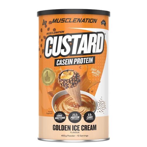 Muscle Nation Protein Custard Powder Golden Ice Cream 400g