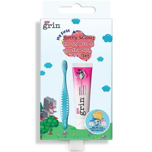 Grin My First Berry-licious Toothpaste & Toothbrush Set