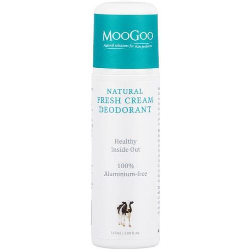 MooGoo Natural Fresh Cream Deodorant Lemon Myrtle 115ml