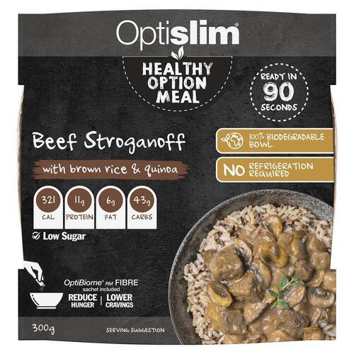 Optislim Healthy Option Meal Beef Stroganoff 300g NEW