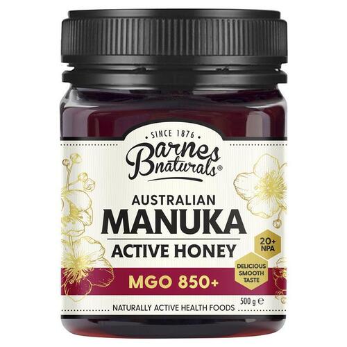 Barnes Naturals Australian Manuka Honey MGO 850+ 500g