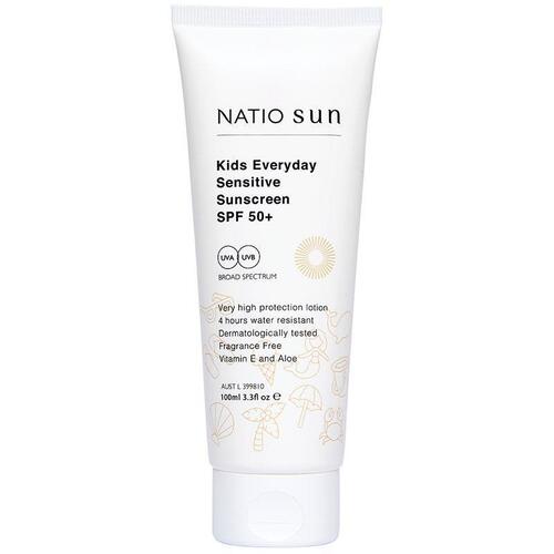 Natio Kids Everyday Sensitive Sunscreen SPF 50+ 100ml