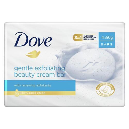 Dove Beauty Bar Exfoliating 4 x 90g