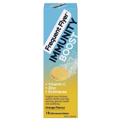 Frequent Flyer Immunity Boost Orange 15 Effervescent Tablets