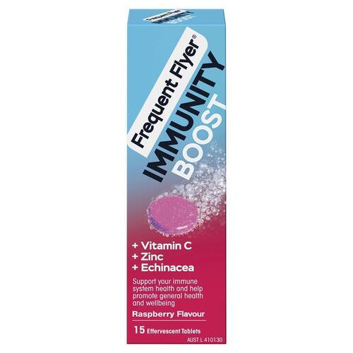 Frequent Flyer Immunity Boost Raspberry 15 Effervescent Tablets