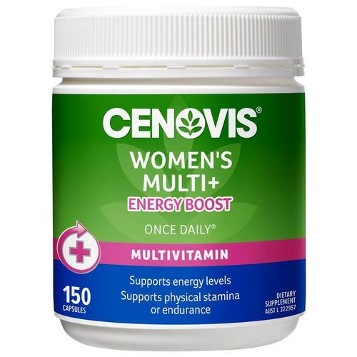 Cenovis Once Daily Womens Multi + Energy Boost 150 Capsules