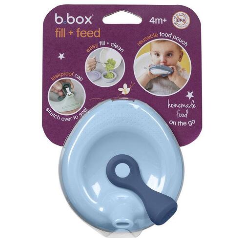 B.Box Fill N Feed Pouch Lullaby Blue