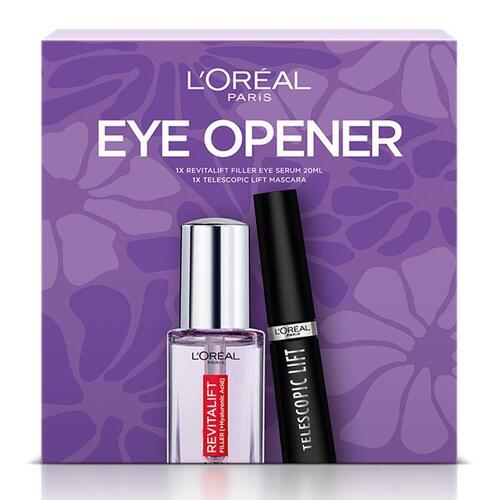 L'Oreal Paris Hyaluronic Eye Serum and Telescopic Lift Mascara Gift Set